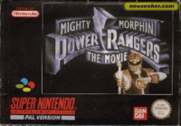 Mighty Morphin Power Rangers The Movie Super Nintendo US box art